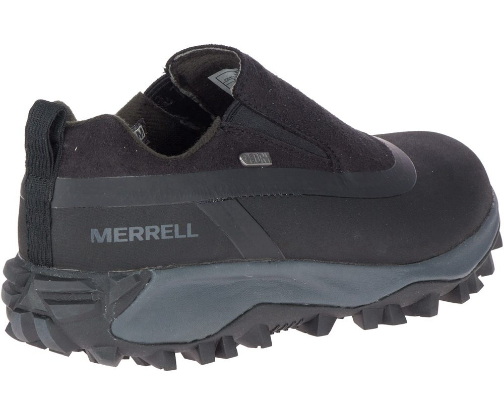 Merrell Slip Ons Damskie Czarne - Thermo Snowdrift Moc Shell Waterproof - 534907-MWE